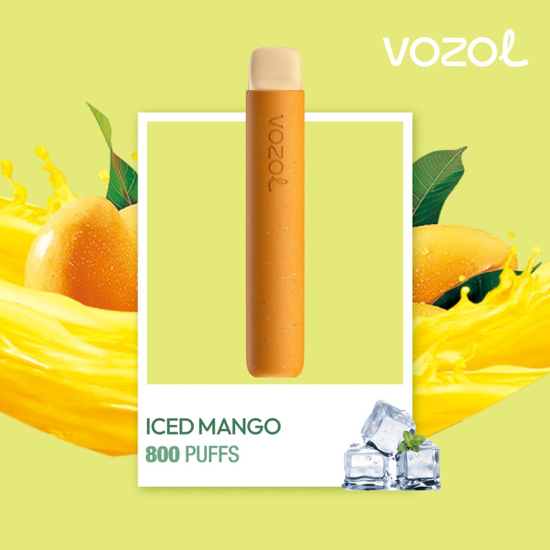 Jednorazová elektronická cigareta STAR800 ICED MANGO VOZOL