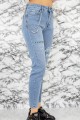 Dámske džínsy 50930 Modrá Fashion