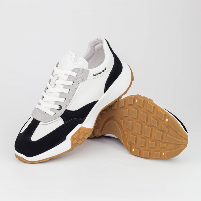 Pánske športové topánky 8606 Biely-Čierna Franco Gerardo
