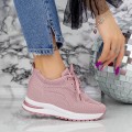 Dámske topánky na platforme 2KDN7 Ružová Mei