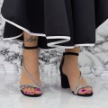 Sandále s hrubým podpätkom 2RG19 Čierna Mei