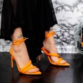 Dámske sandále s tenkým podpätkom 2ZB5 Oranžová Mei