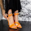 Dámske sandále s tenkým podpätkom 2ZB5 Oranžová Mei