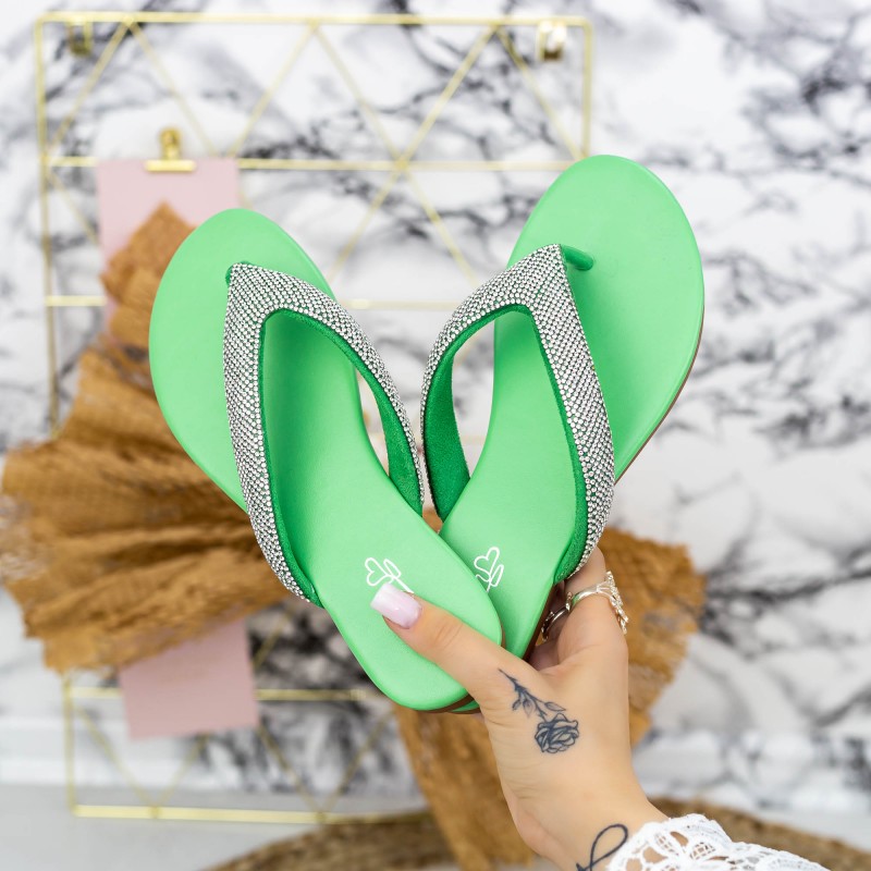 Dámske papuče 2Q1 Zelená Mei