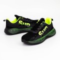 Pánske športové topánky HQ1892-5 Čierna-Zelená Fashion