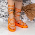 Dámske sandále na platforme 2WS15 Oranžová Mei