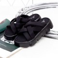 Dámske papuče s platformou 2HXS3 Čierna Mei