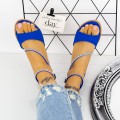 Dámske sandále na nízkom podpätku 2HXS18 Modrá Mei