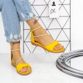 Dámske sandále na nízkom podpätku 2HXS18 Žltá Mei