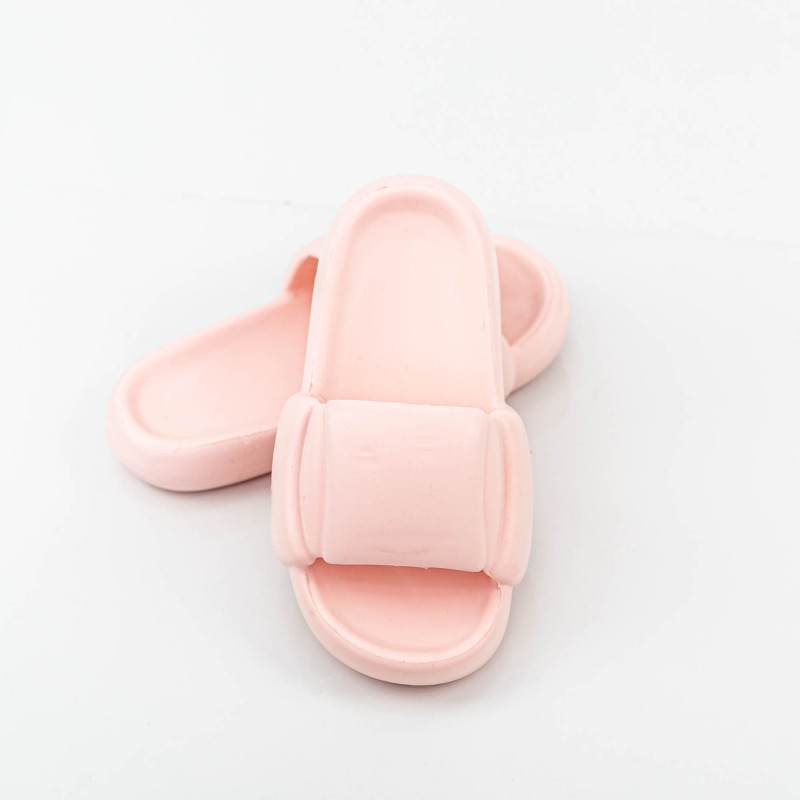 Dámske papuče s nízkou podrážkou 7166 Ružová Fashion