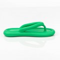 Dámske papuče s nízkou podrážkou 8013 Tmavo zelená Fashion