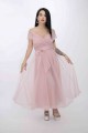 Dámske šaty RM3079 Svetlo ružová Kikiriki