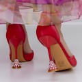 Ihlové topánky 2DC5 Červená Mei