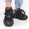 Dámske topánky na platforme 9915 Čierna Mei