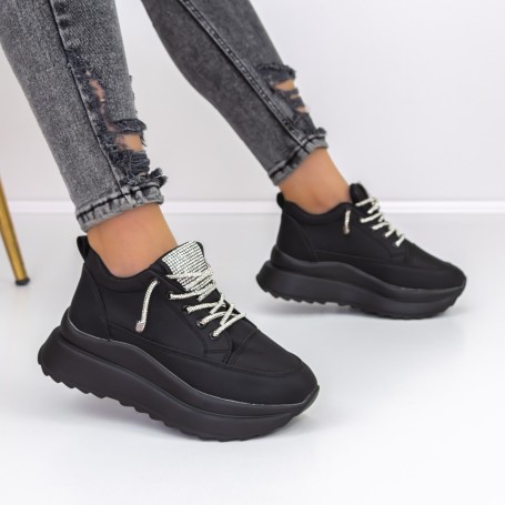 Dámske topánky na platforme 3WL3 Čierna » MeiMall.sk