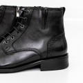 Pánska členková obuv 5008-021 Čierna Eldemas