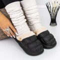 Domáce papuče pre ženy W-20 Čierna | Fashion
