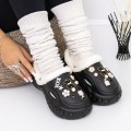 Domáce papuče pre ženy A241-1 Čierna | Fashion