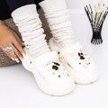 Domáce papuče pre ženy A241-1 Biely | Fashion