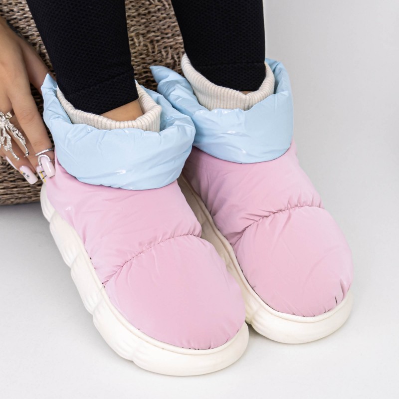 Domáce papuče pre ženy A-622 Ružová | Fashion