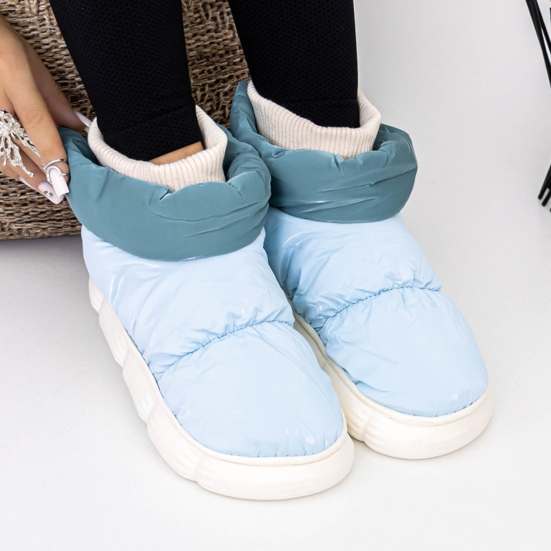 Domáce papuče pre ženy A-622 Modrá | Fashion