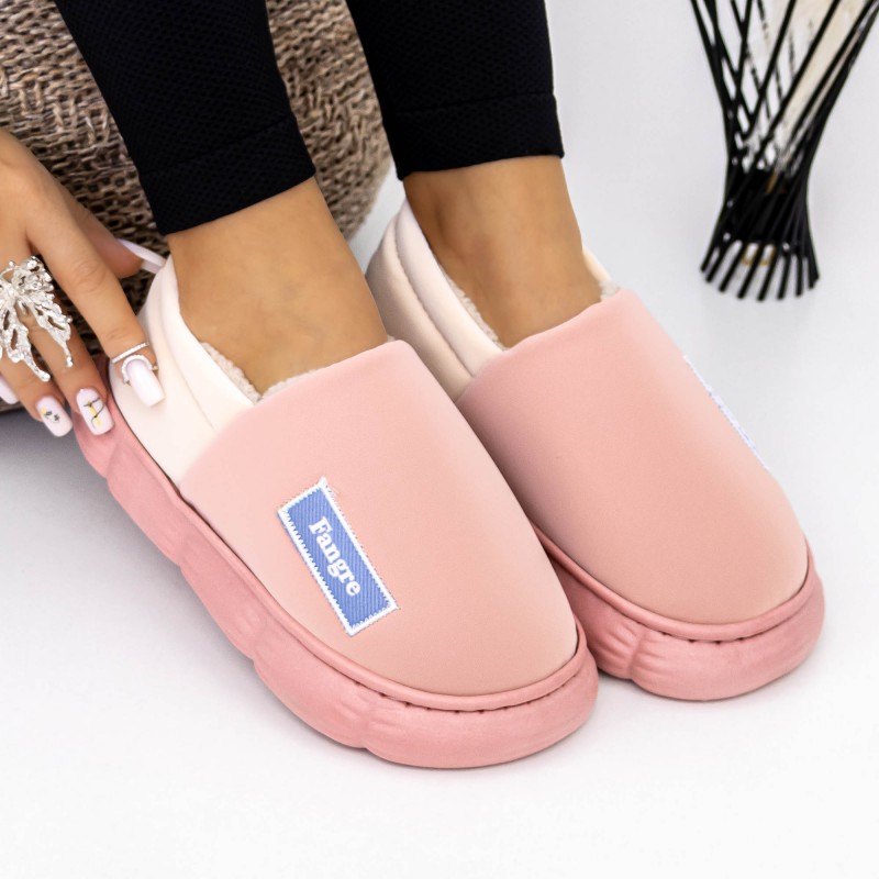 Domáce papuče pre ženy A-632 Ružová | Fashion