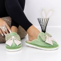 Domáce papuče pre ženy A-647 Zelená | Fashion
