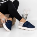 Domáce papuče pre ženy A-623 Námornícka modrá | Fashion