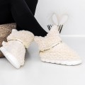 Domáce papuče pre ženy F-1 Biely | Fashion