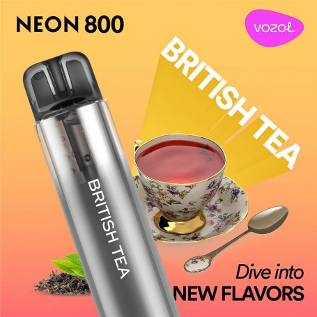 Jednorazová elektronická cigareta NEON800 BRITISH TEA | VOZOL