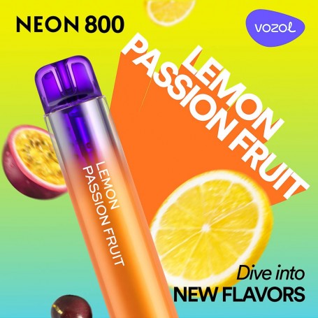 Jednorazová elektronická cigareta NEON800 LEMON PASSION FRUIT | VOZOL