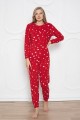 Dámske pyžamo PJ05 Červená | Pamuklu
