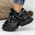 Dámske topánky na platforme 3WL102 Čierna | Mei