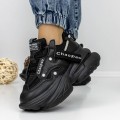 Dámske topánky na platforme 3WL102 Čierna | Mei