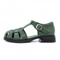 Dámske sandále na nízkom podpätku 7168-1 Zelená | Advancer